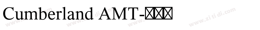 Cumberland AMT字体转换